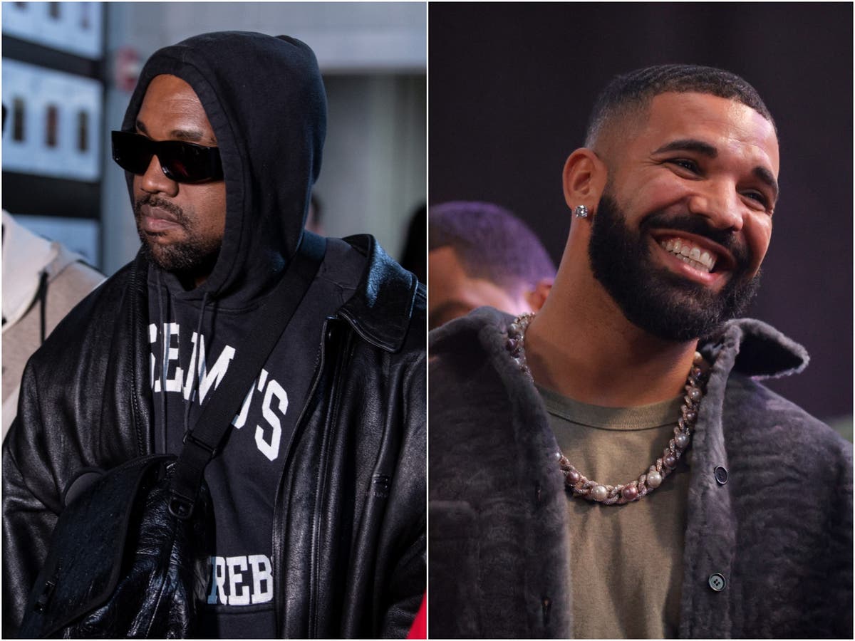 Kanye West and Drake appear to end their feud by posing for photographs